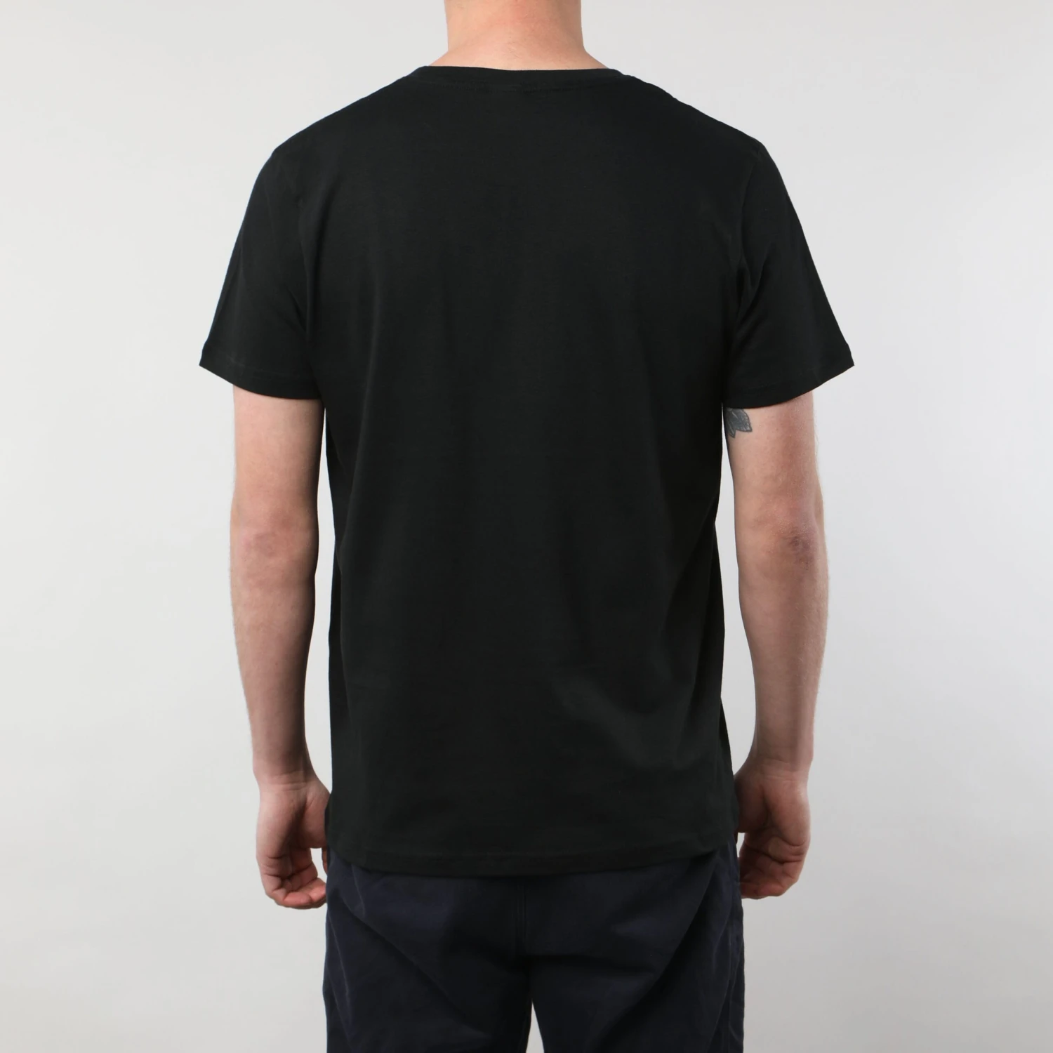 Cotton T-Shirt - Black 4 Cotton T-Shirt - Black - Image 4