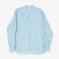 Boglioli Collarless Linen Shirt