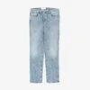 Cotton-Blend Tapered-Leg Denim