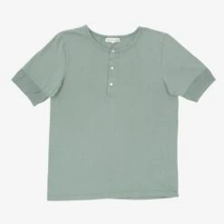 Loopwheeled Henley Top