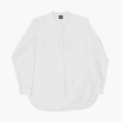 Band Collar Cotton Shirt